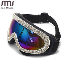 Load image into Gallery viewer, 2023 Oversized Windproof Sunglasses Women  Designer Rhinestone Goggles Men Sunglasses One Piece Eyeglasses UV400