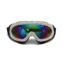 Load image into Gallery viewer, 2023 Oversized Windproof Sunglasses Women  Designer Rhinestone Goggles Men Sunglasses One Piece Eyeglasses UV400