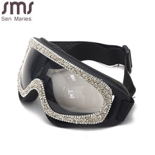 Load image into Gallery viewer, 2023 Oversized Windproof Sunglasses Women  Designer Rhinestone Goggles Men Sunglasses One Piece Eyeglasses UV400