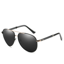 Load image into Gallery viewer, 2023 Pilot Men Polarized Sunglasses Oversized Metal Aviation Male Sun Glasses Classic Black Driving Shades UV400 TYJM-9