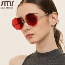 Load image into Gallery viewer, 2023 Punk Rimless Sunglasses Women Small Sun Glasses Shades  Brand Designer Metal Sunglass UV400 Eyewear