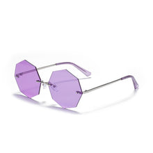 Load image into Gallery viewer, 2023 Punk Rimless Sunglasses Women Small Sun Glasses Shades  Brand Designer Metal Sunglass UV400 Eyewear