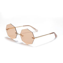 Load image into Gallery viewer, 2023 Punk Rimless Sunglasses Women Small Sun Glasses Shades  Brand Designer Metal Sunglass UV400 Eyewear