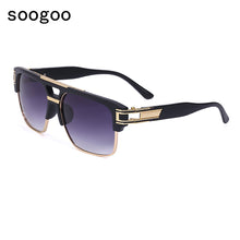 Load image into Gallery viewer, 2023 Retro Square Sunglasses Men Cool Gentle Vintage Big Frame Sun Glasses  Brand Designer Eyewear Lunettes UV400