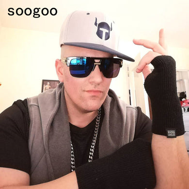 2023 Retro Square Sunglasses Men Cool Gentle Vintage Big Frame Sun Glasses  Brand Designer Eyewear Lunettes UV400