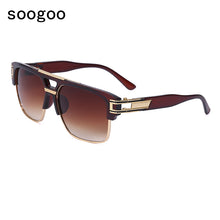 Load image into Gallery viewer, 2023 Retro Square Sunglasses Men Cool Gentle Vintage Big Frame Sun Glasses  Brand Designer Eyewear Lunettes UV400