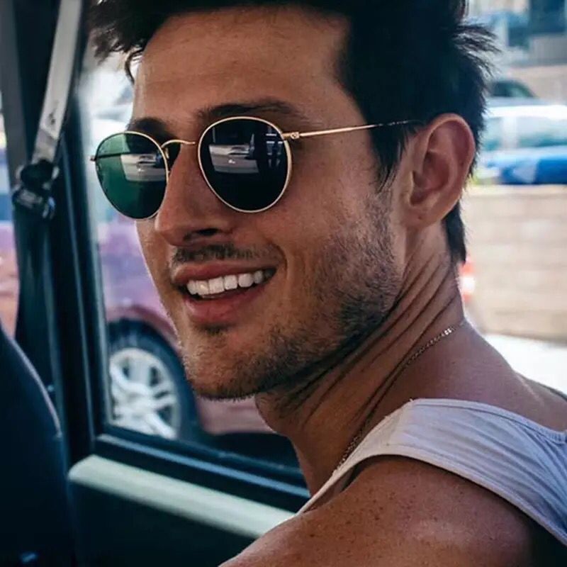 2023 Retro Sunglasses Men Round Vintage Glasses For Men/Women  Sunglasses Men Small Lunette Soleil Homme