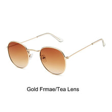 Carica l'immagine nel visualizzatore di Gallery, 2023 Retro Sunglasses Men Round Vintage Glasses For Men/Women  Sunglasses Men Small Lunette Soleil Homme