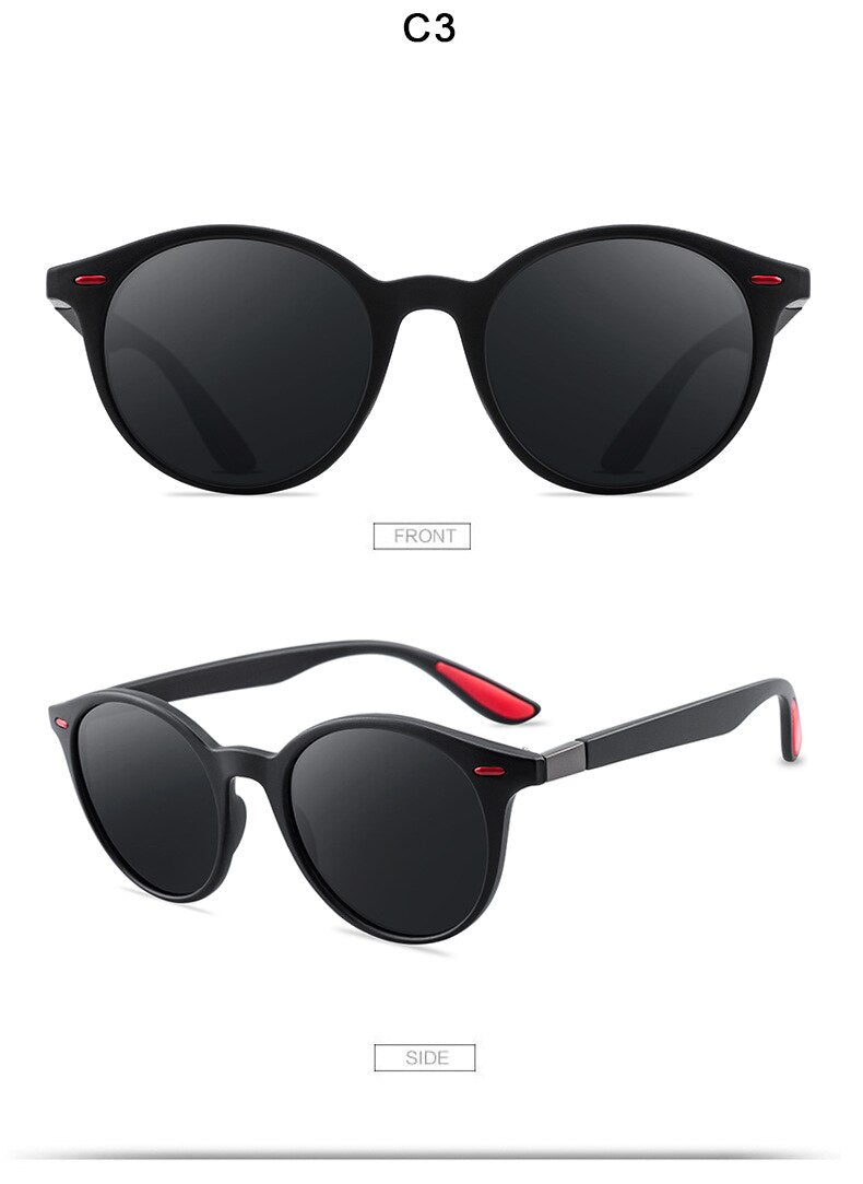 2023 Round   Frame Retro Decorative Polarized Sunglasses Women Men Drive Sun Glasses For Adults trend