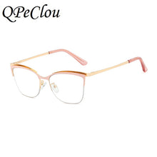 Load image into Gallery viewer, 2022 Fashion Square Anti-blue Glasses Frame Women Vintage Metal Optical Transparent Eyeglasses Female No Degree Oculos Feminino