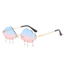 Load image into Gallery viewer, 2022  Sunglasses Ins Popular Rimless Sunglasses Women Clouds Lightning Tassel Sun Glasses Candy Colors Shades UV400