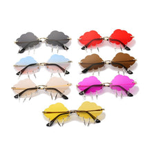 Load image into Gallery viewer, 2022  Sunglasses Ins Popular Rimless Sunglasses Women Clouds Lightning Tassel Sun Glasses Candy Colors Shades UV400