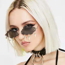 Load image into Gallery viewer, 2022  Sunglasses Ins Popular Rimless Sunglasses Women Clouds Lightning Tassel Sun Glasses Candy Colors Shades UV400
