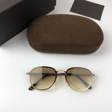 2023 Tea Gradient Sunglasses Tom 0872B Women Famous Retro Design Sun Glasses Female oculos de sol feminino UV400