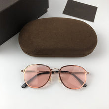 Load image into Gallery viewer, 2023 Tea Gradient Sunglasses Tom 0872B Women Famous Retro Design Sun Glasses Female oculos de sol feminino UV400
