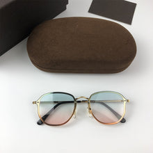 Load image into Gallery viewer, 2023 Tea Gradient Sunglasses Tom 0872B Women Famous Retro Design Sun Glasses Female oculos de sol feminino UV400