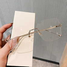 Load image into Gallery viewer, 2023 Unisex Frameless Cut-edge Anti-blue Light Unisex Glasses Metal Frame Protects Eyes Women Man Reading Glasses