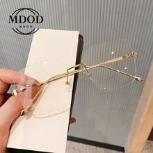 Load image into Gallery viewer, 2023 Unisex Frameless Cut-edge Anti-blue Light Unisex Glasses Metal Frame Protects Eyes Women Man Reading Glasses