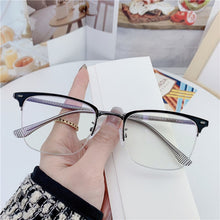 Load image into Gallery viewer, 2023 Unisex Square Plain Glasses For Men Women TR90 Frame Eyewear Party Eyeglasses Gentle Black Eyebrow
