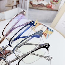 Load image into Gallery viewer, 2023 Unisex Square Plain Glasses For Men Women TR90 Frame Eyewear Party Eyeglasses Gentle Black Eyebrow