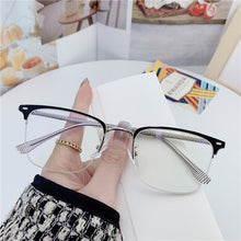 Load image into Gallery viewer, 2023 Unisex Square Plain Glasses For Men Women TR90 Frame Eyewear Party Eyeglasses Gentle Black Eyebrow