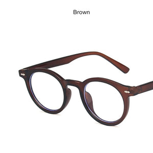 2023 Women Sunglasses Anti-Reflective Retro Tea Mirror Sunglasses Classic Round Frame Plastic Glasses Uv400