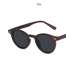 Load image into Gallery viewer, 2023 Women Sunglasses Anti-Reflective Retro Tea Mirror Sunglasses Classic Round Frame Plastic Glasses Uv400