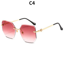 Load image into Gallery viewer, 2023 Women&#39;s Frameless Cut Edge Sunglasses Ocean Lens Sunglasses Personality Polygon Glasses