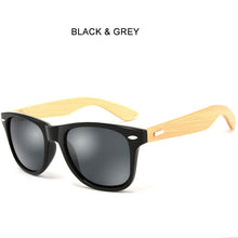 Load image into Gallery viewer, 2023 Wood Sunglasses for Men Women Plastic Frame Bamboo Wooden Arms Glasses