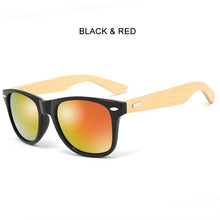 Load image into Gallery viewer, 2023 Wood Sunglasses for Men Women Plastic Frame Bamboo Wooden Arms Glasses