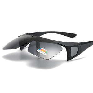 2022 Flip Up Polarized Sunglasse Men Women Plastic Frame UV400 Goggles outdoor driving fishing sports Fit Over Sun Glasses Cover