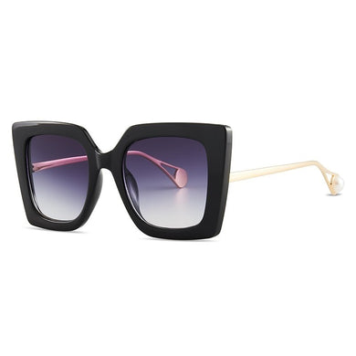 2023  Foreign Trade Sunglasses Men And Women With INS Wind Trend Big Frame Black Gradual Shades 2023