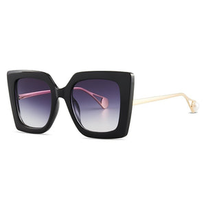 2023  Foreign Trade Sunglasses Men And Women With INS Wind Trend Big Frame Black Gradual Shades 2023