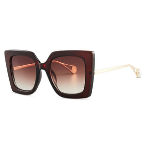 2023  Foreign Trade Sunglasses Men And Women With INS Wind Trend Big Frame Black Gradual Shades 2023
