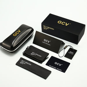 2023 GCV Classic Men Male Women Female Gorgeous Sunglasses Round Frame Glasses Punk Style Metal Polarized