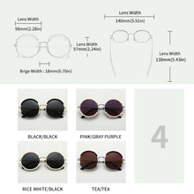 Load image into Gallery viewer, 2023 GCV Classic Men Male Women Female Gorgeous Sunglasses Round Frame Glasses Punk Style Metal Polarized