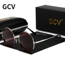 Load image into Gallery viewer, 2023 GCV Classic Men Male Women Female Gorgeous Sunglasses Round Frame Glasses Punk Style Metal Polarized