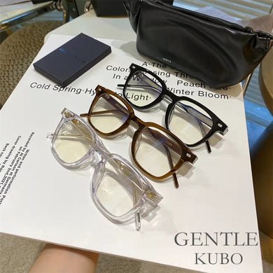 2023 GM  Brand GENTLE Square Oval Myopia Glasses Frame MONSTER KUBO Women Men Prescription Eyewear Unisex