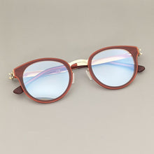 Carica l&#39;immagine nel visualizzatore di Gallery, 2023 German Brand Glasses Men Medical Stainless Steel Acetate Retro Round Eyeglasses Women Lightweight Spectacle Frame Jangma