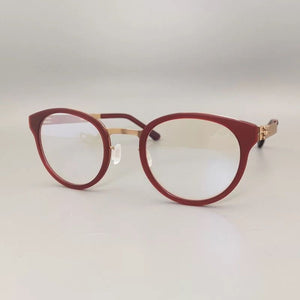 2023 German Brand Glasses Men Medical Stainless Steel Acetate Retro Round Eyeglasses Women Lightweight Spectacle Frame Jangma