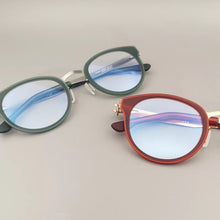 Carica l&#39;immagine nel visualizzatore di Gallery, 2023 German Brand Glasses Men Medical Stainless Steel Acetate Retro Round Eyeglasses Women Lightweight Spectacle Frame Jangma