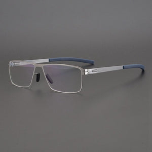 2023 Germany Berlin Retro Square Eyeglasses Men's and Women's Prescription Lens Myopia Glasses Frame Ultralight Titanium Eyewear