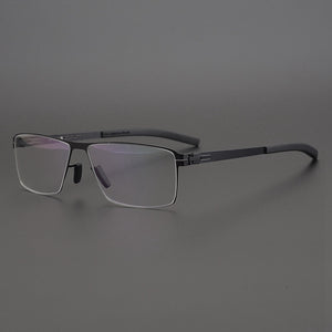 2023 Germany Berlin Retro Square Eyeglasses Men's and Women's Prescription Lens Myopia Glasses Frame Ultralight Titanium Eyewear