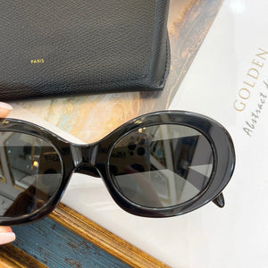 2023 Goggle Kurt Cobain Glasses Oval Sunglasses Ladies Trendy Vintage Retro 4S194 Women's white black Eyewear UV400