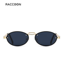 Load image into Gallery viewer, 2023 Gold Metal Oval Sunglasses Women Retro Purple Pink Round Sun Glasses Men Gradient Lens Uv400 Outdoor Accessories Eyewear