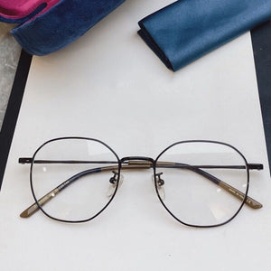 2023 Gold Rimmed Women Men Prescription Optical g0680OK Original Brand Frame Mujer Gafas Eyeglass Eyewear Lentes Oculos Feminino