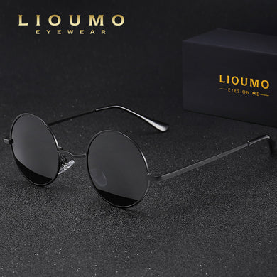 2023 Gothic Steampunk Polarized Sunglasses Men Vintage Mirror Round Sun Glasses Driving Male UV400 Eyewear For Men Women Oculos