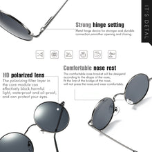 Load image into Gallery viewer, 2023 Gothic Steampunk Polarized Sunglasses Men Vintage Mirror Round Sun Glasses Driving Male UV400 Eyewear For Men Women Oculos