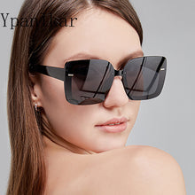 Load image into Gallery viewer, 2023 Gradient Oversized Sunglasses for Women  Brand Designer Square Sun Glasses Ladies Big Frame Eyewear UV400