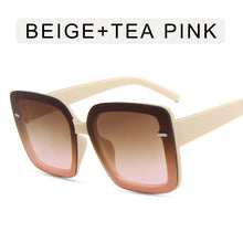 Load image into Gallery viewer, 2023 Gradient Oversized Sunglasses for Women  Brand Designer Square Sun Glasses Ladies Big Frame Eyewear UV400